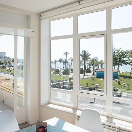 On The First Line Of Samil And With Frontal Views Of The Sea Apartment Vigo